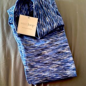 blue spacedye leggings